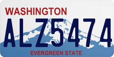 WA license plate ALZ5474