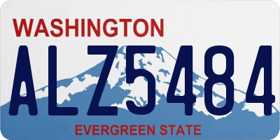 WA license plate ALZ5484