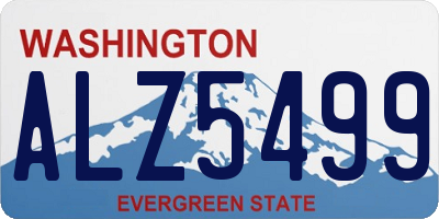 WA license plate ALZ5499