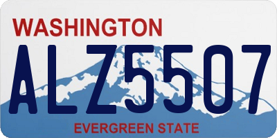 WA license plate ALZ5507