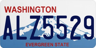 WA license plate ALZ5529