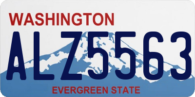 WA license plate ALZ5563
