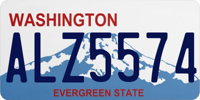 WA license plate ALZ5574