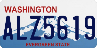 WA license plate ALZ5619