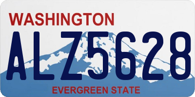 WA license plate ALZ5628