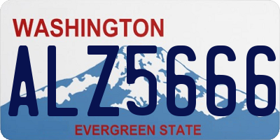 WA license plate ALZ5666