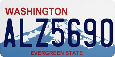 WA license plate ALZ5690