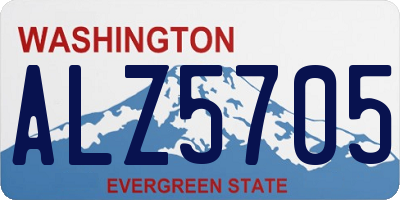 WA license plate ALZ5705