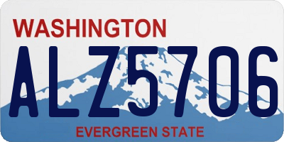 WA license plate ALZ5706