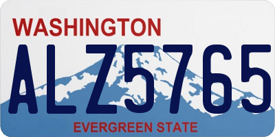 WA license plate ALZ5765