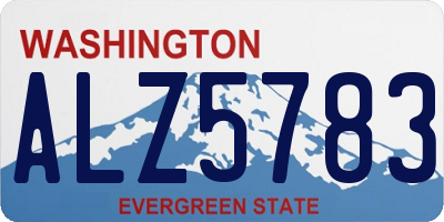 WA license plate ALZ5783
