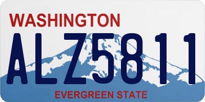 WA license plate ALZ5811