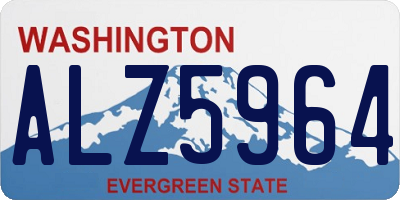WA license plate ALZ5964