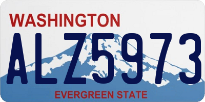 WA license plate ALZ5973