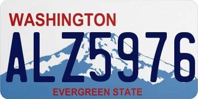 WA license plate ALZ5976