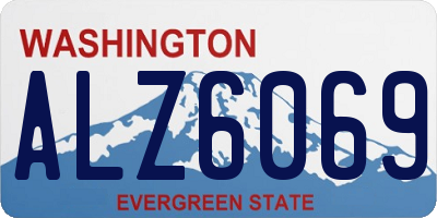 WA license plate ALZ6069