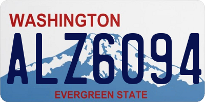 WA license plate ALZ6094