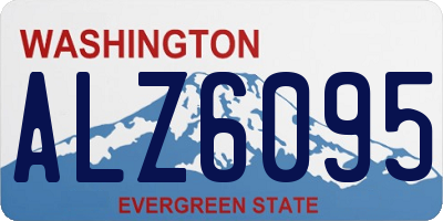 WA license plate ALZ6095