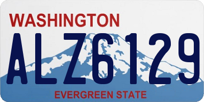 WA license plate ALZ6129