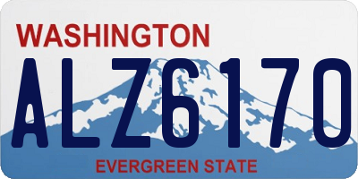 WA license plate ALZ6170