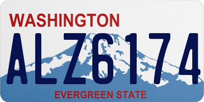 WA license plate ALZ6174