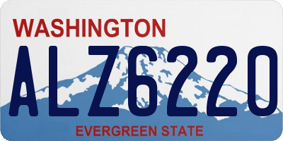 WA license plate ALZ6220