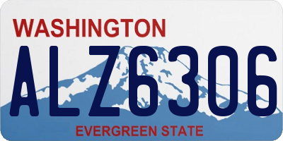 WA license plate ALZ6306
