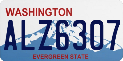 WA license plate ALZ6307