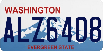 WA license plate ALZ6408