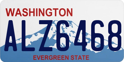 WA license plate ALZ6468