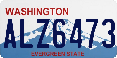 WA license plate ALZ6473