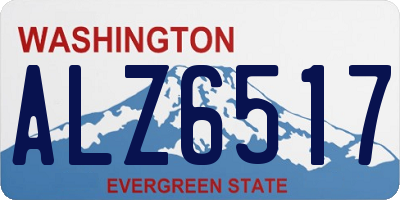 WA license plate ALZ6517