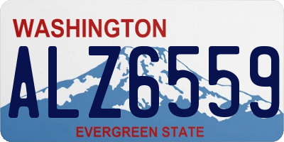 WA license plate ALZ6559