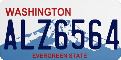 WA license plate ALZ6564