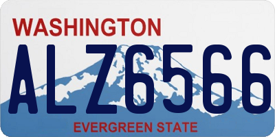WA license plate ALZ6566