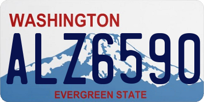 WA license plate ALZ6590