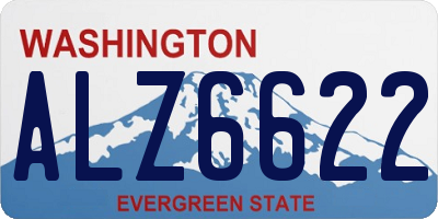 WA license plate ALZ6622