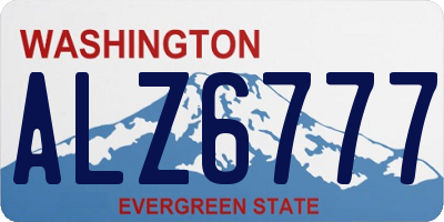 WA license plate ALZ6777