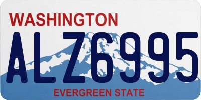 WA license plate ALZ6995