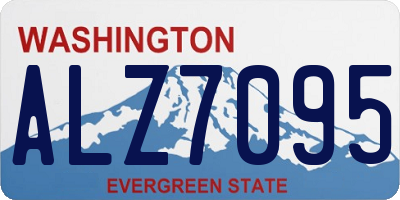 WA license plate ALZ7095