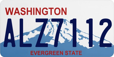 WA license plate ALZ7112