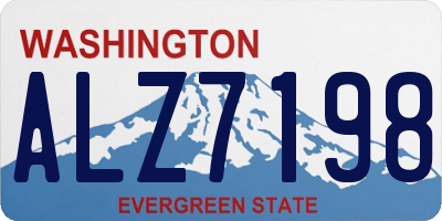 WA license plate ALZ7198