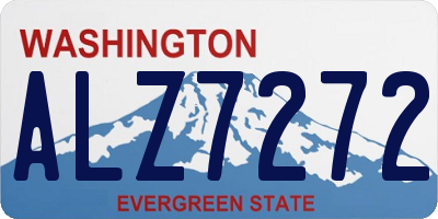 WA license plate ALZ7272