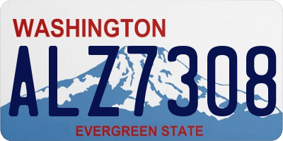 WA license plate ALZ7308