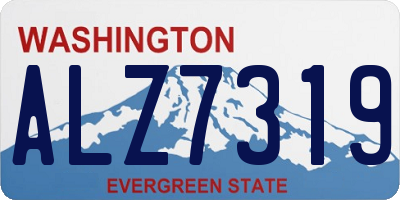 WA license plate ALZ7319