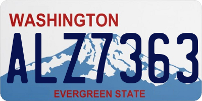 WA license plate ALZ7363