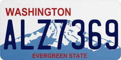 WA license plate ALZ7369