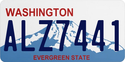 WA license plate ALZ7441