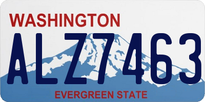 WA license plate ALZ7463