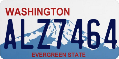WA license plate ALZ7464